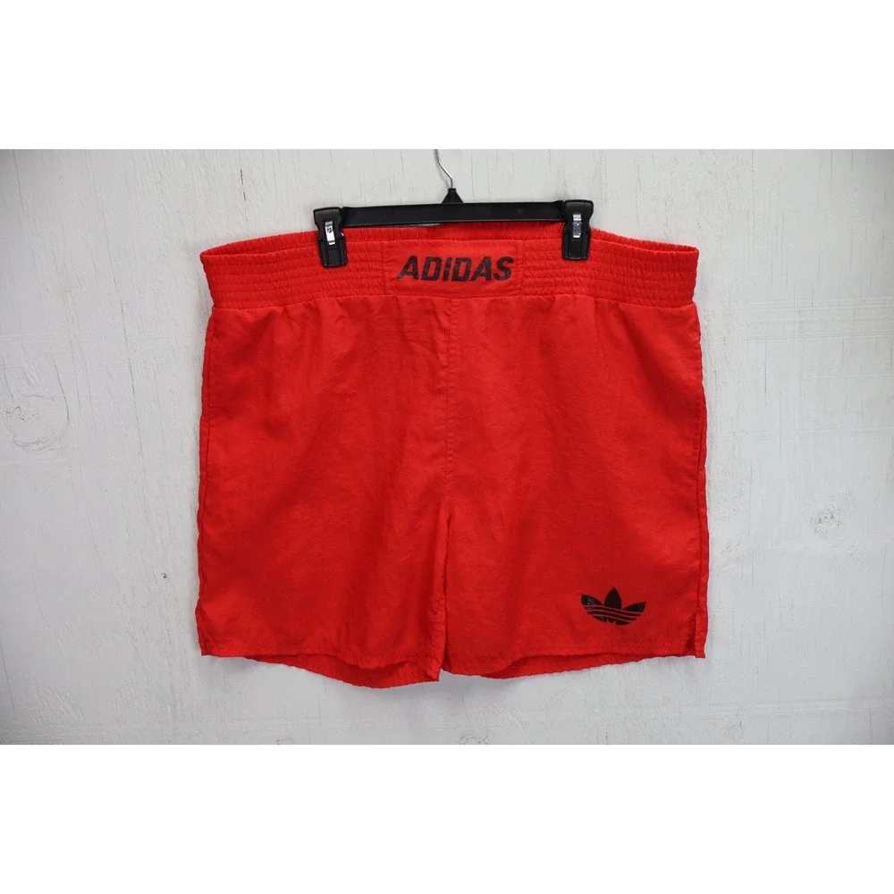 Vintage adidas Shorts Red Size L (40-41) Boxing Muay Thai Kickboxing Nylon 90s